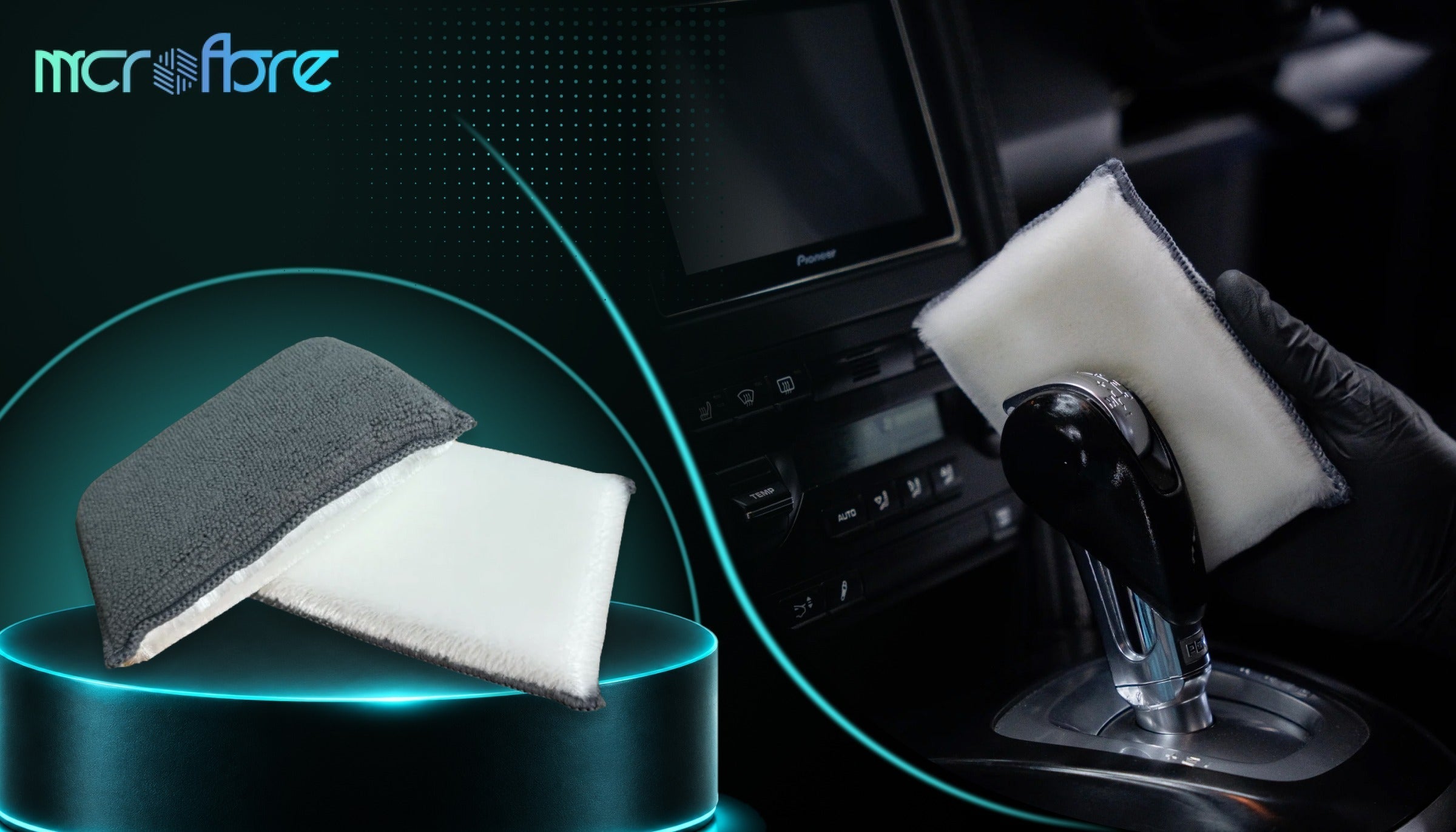Image of car interior scrub pad