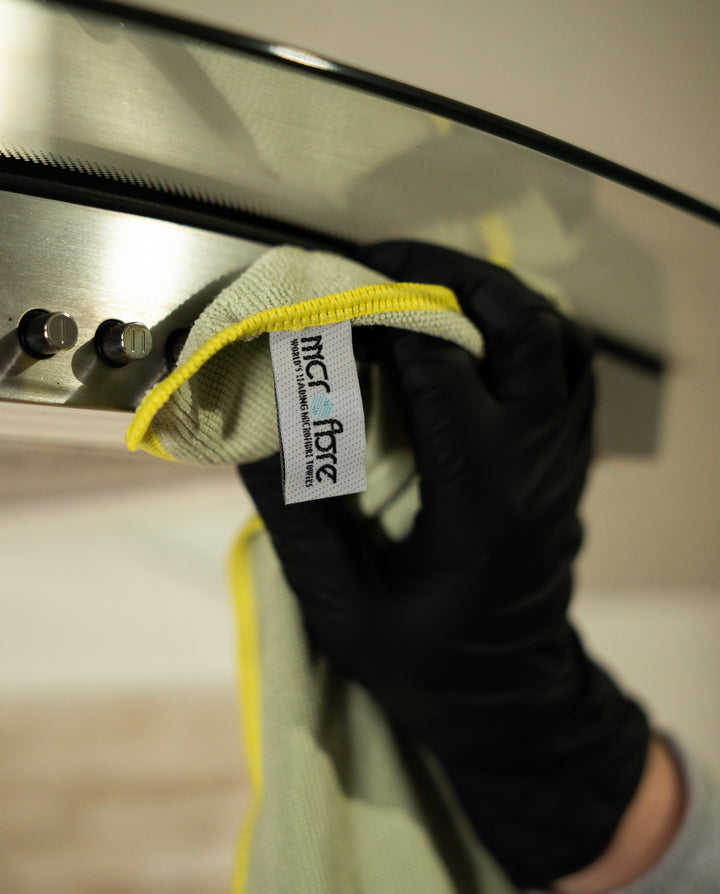 CONTRACT HOME Microfibre Towels x4 (360GSM) Hygiene Towels For Home & Contract Cleaners