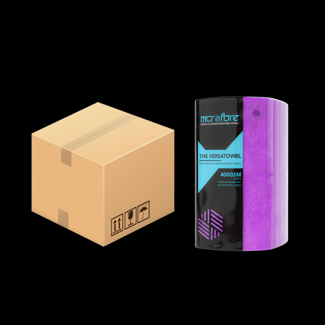 Image of VERSATOWEL™ V1 Multi Purpose  Plush Microfibre Towel - 6 x 40 Packs 400GSM (240 Towels)