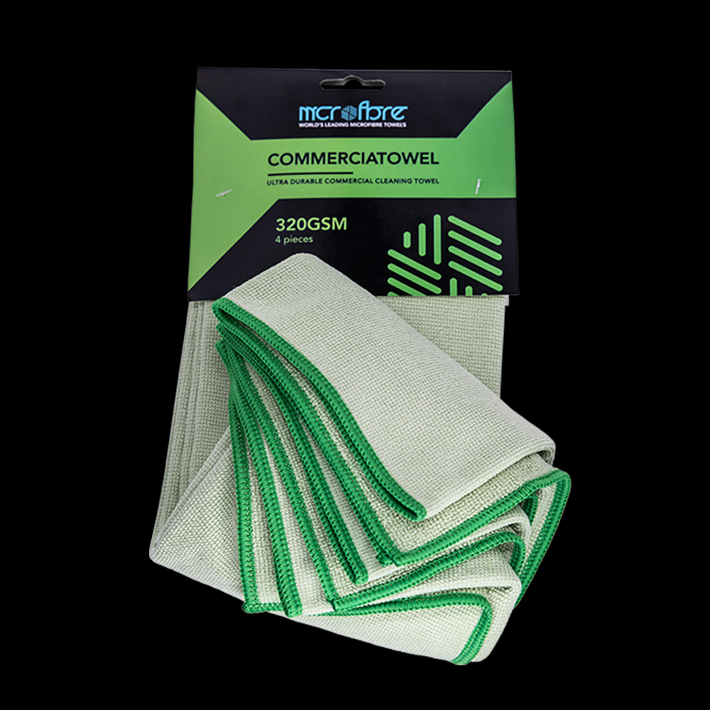 Image of CONTRACT HOME Microfibre Towels x4 (360GSM) Hygiene Towels For Home & Contract Cleaners