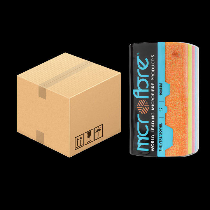 VERSATOWEL™ V2 Multi Purpose Plush Edgeless Microfibre Towel - 6 x 40 Packs 400GSM (240 Towels)