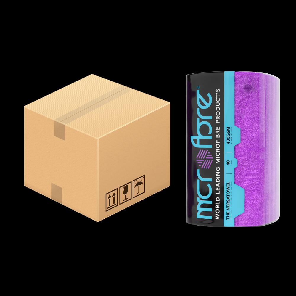 VERSATOWEL™ V2 Multi Purpose Plush Edgeless Microfibre Towel - 6 x 40 Packs 400GSM (240 Towels)