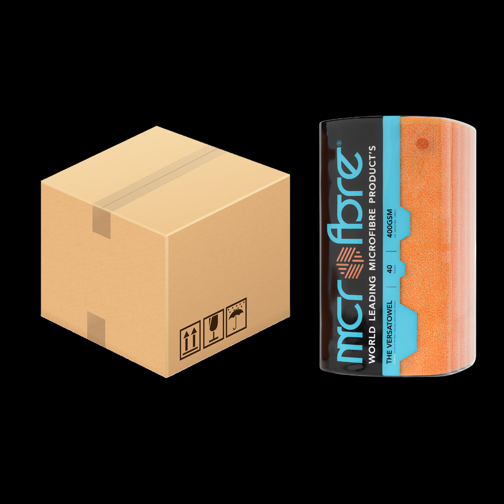 Image of VERSATOWEL™ V2 Multi Purpose Plush Edgeless Microfibre Towel - 6 x 40 Packs 400GSM (240 Towels)