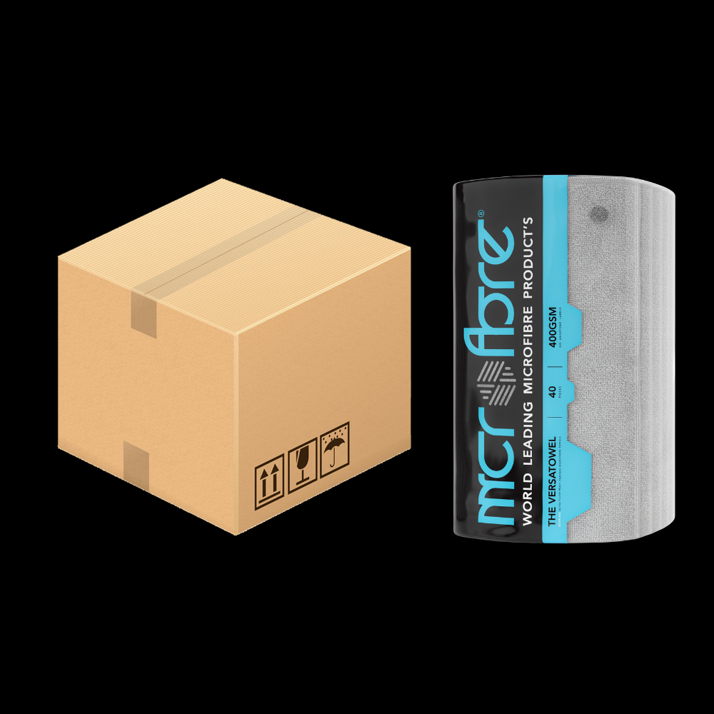 Image of VERSATOWEL™ V2 Multi Purpose Plush Edgeless Microfibre Towel - 6 x 40 Packs 400GSM (240 Towels)