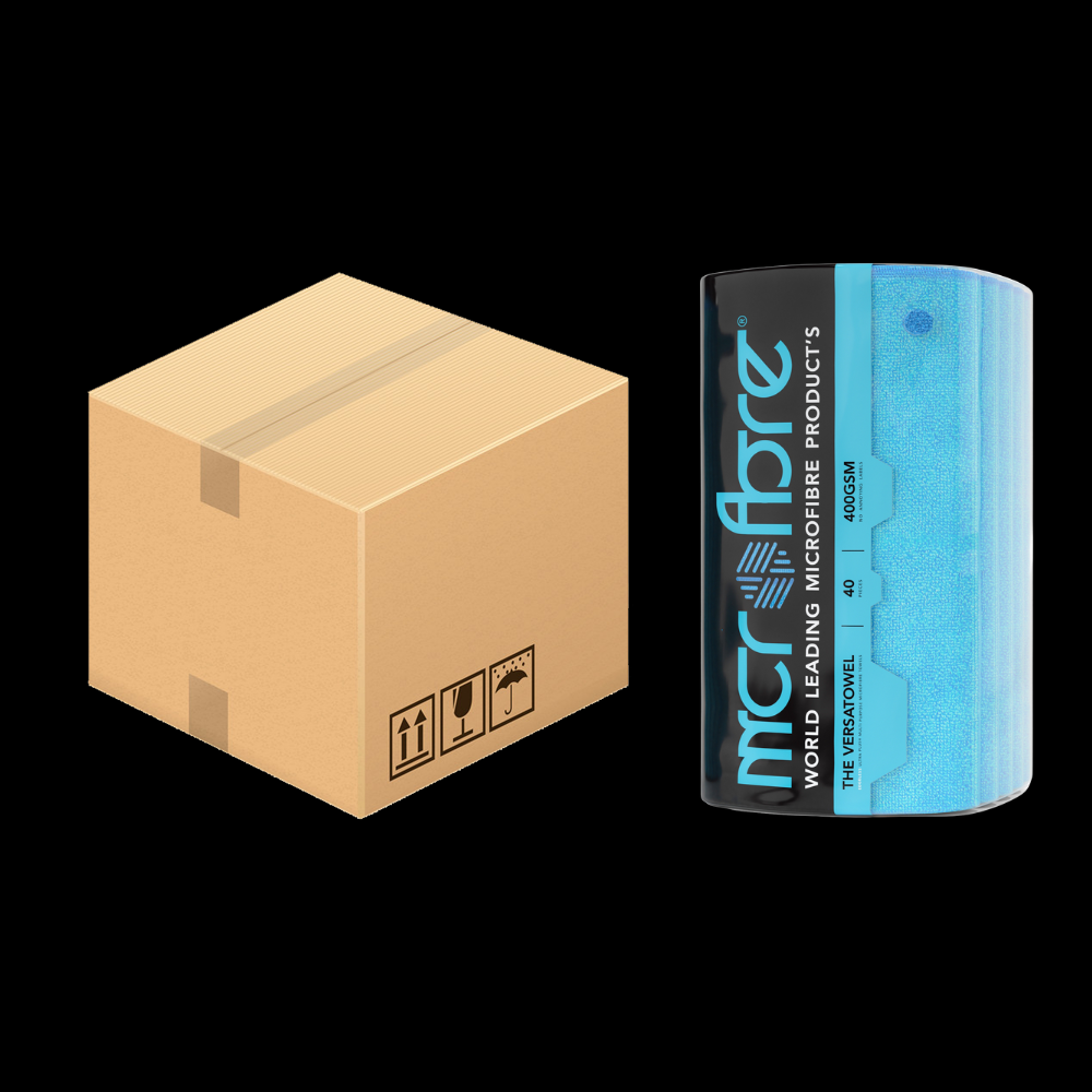 Image of VERSATOWEL™ V2 Multi Purpose Plush Edgeless Microfibre Towel - 6 x 40 Packs 400GSM (240 Towels)