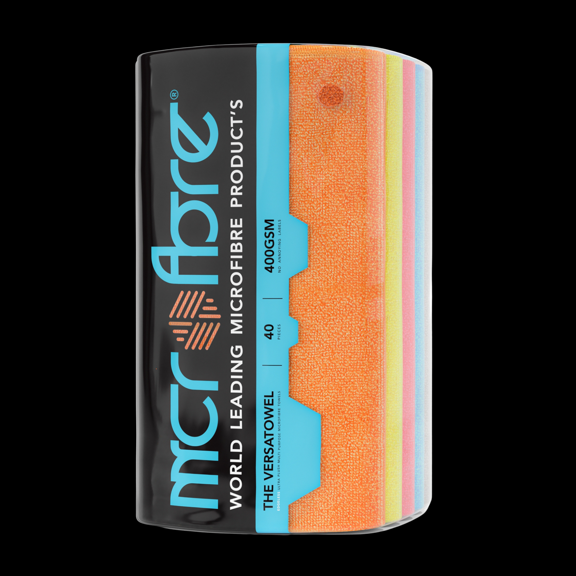 Image of VERSATOWEL™ V2 Multi Purpose Plush Edgeless Microfibre Towel - 40 Towels 400GSM