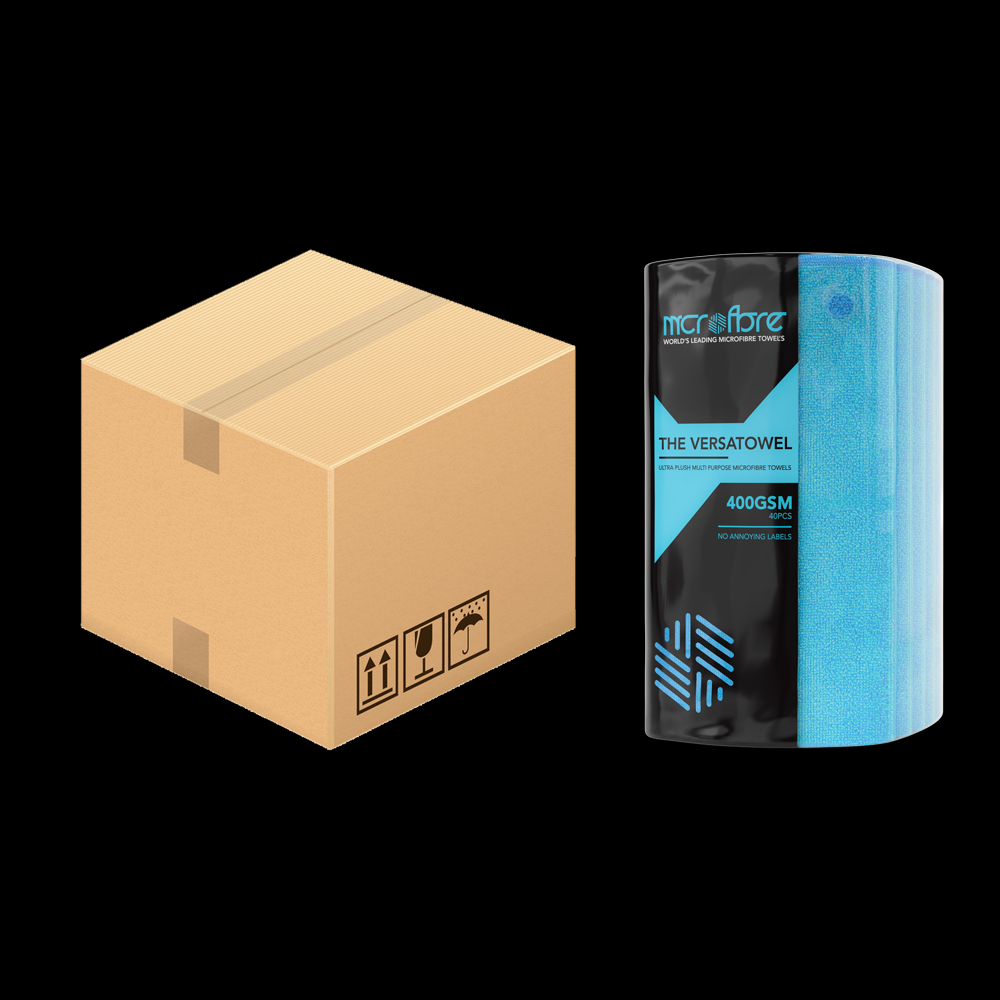 VERSATOWEL™ Ultra Plush Microfibre Cloths Box - 6 x 40 Pack (240 Cloths) 400GSM