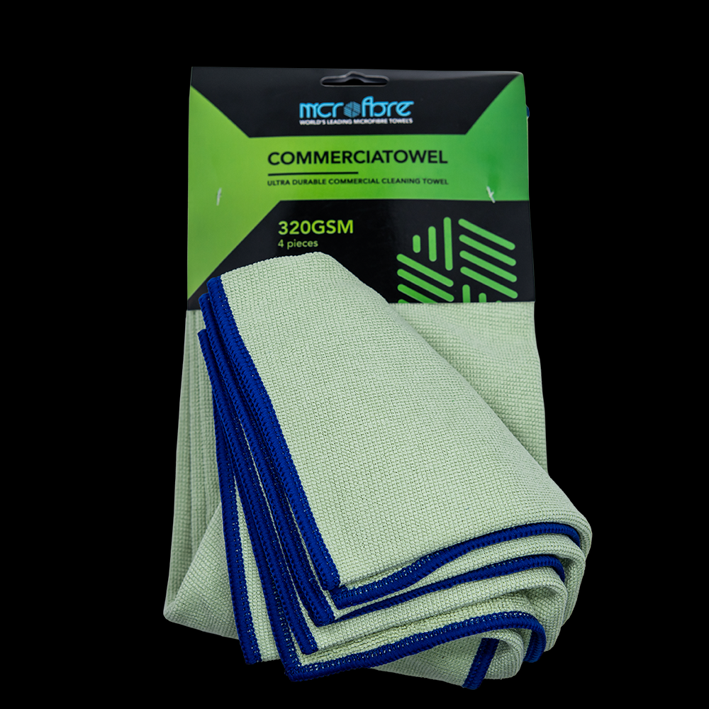 CONTRACT HOME Microfibre Towels x4 (360GSM) Hygiene Towels For Home & Contract Cleaners