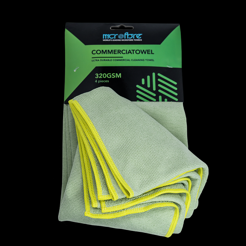 CONTRACT HOME Microfibre Towels x4 (360GSM) Hygiene Towels For Home & Contract Cleaners