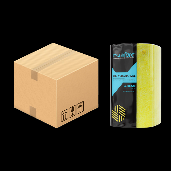 VERSATOWEL™ Ultra Plush Microfibre Cloths Box - 6 x 40 Pack (240 Cloths) 400GSM